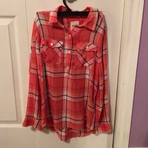 Plaid long sleeve